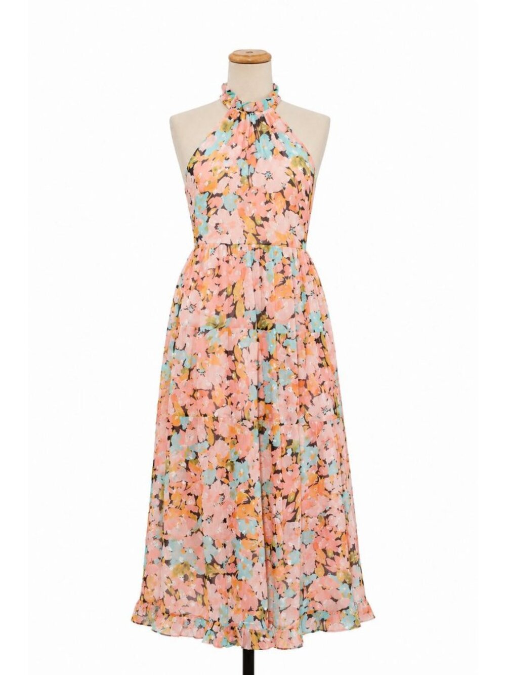 Saylor Halter Midi Dress S